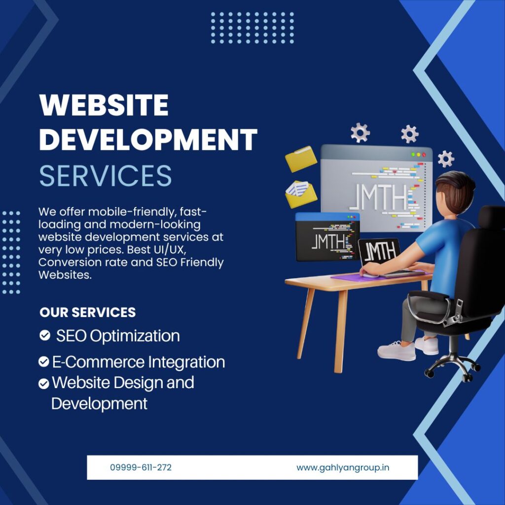 Professional Website Development Services Provider in Noida GahlyanGroup