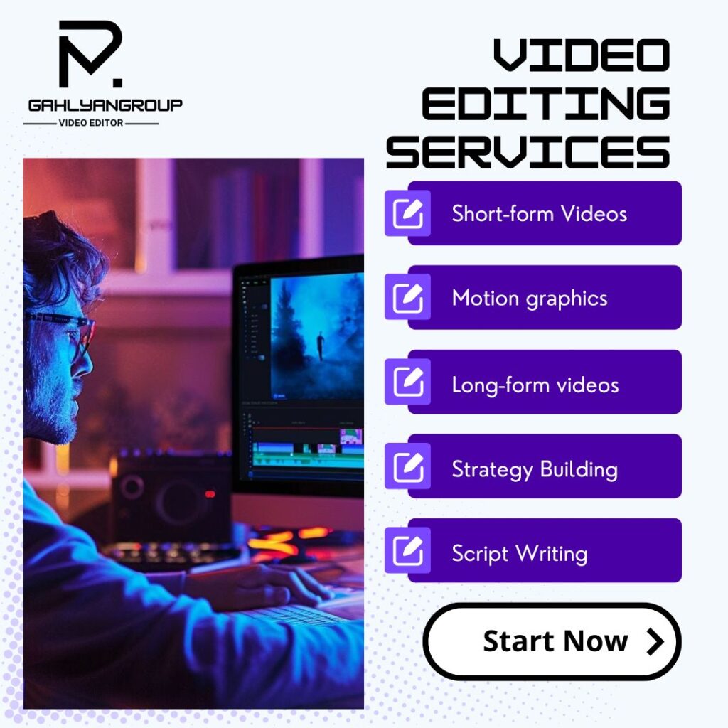 Top-Best Video Editing Company in Delhi GahlyanGroup